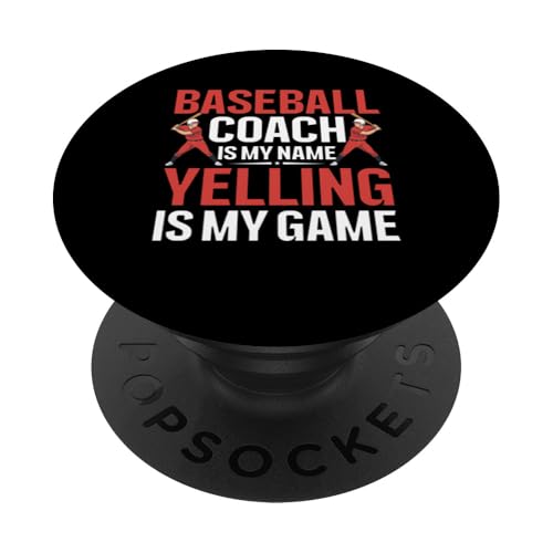 Baseball-Trainer PopSockets Klebender PopGrip von Gifts for Baseball Coach Gift ideas for Men