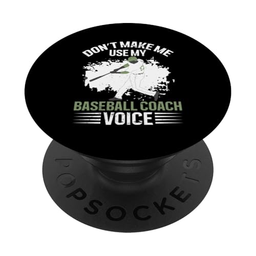 Baseball-Trainer PopSockets Klebender PopGrip von Gifts for Baseball Coach Gift ideas for Men