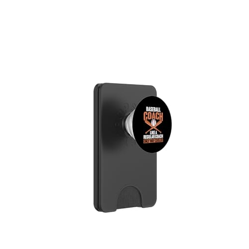 Baseball-Trainer PopSockets PopWallet für MagSafe von Gifts for Baseball Coach Gift ideas for Men