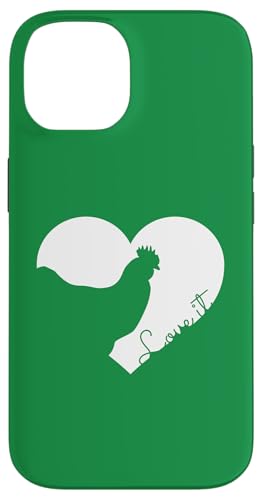 Love It Huhn Hühner Liebe Bauernhof Hühnerstall Huhn Herz Hülle für iPhone 14 von Gifts for Farm Animal Lovers and Farmers Co.
