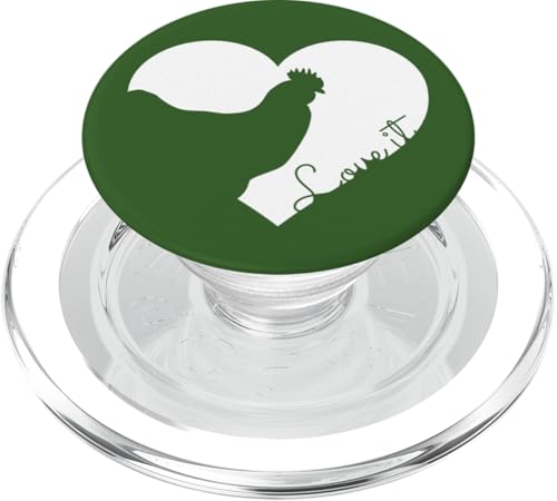 Love It Huhn Hühner Liebe Bauernhof Hühnerstall Huhn Herz PopSockets PopGrip für MagSafe Love It Huhn Hühner Liebe Bauernhof Hühnerstall Huhn Herz PopSockets PopGrip für MagSafe von Gifts for Farm Animal Lovers and Farmers Co.