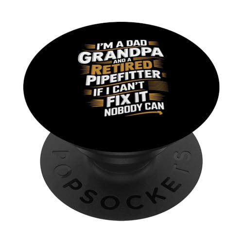 Rohrmonteur Klempner Ruhestand Pipefitter PopSockets Klebender PopGrip Rohrmonteur Klempner Ruhestand Pipefitter PopSockets Klebender PopGrip von Gifts for Pipefitters / Pipefitter Gifts for Men