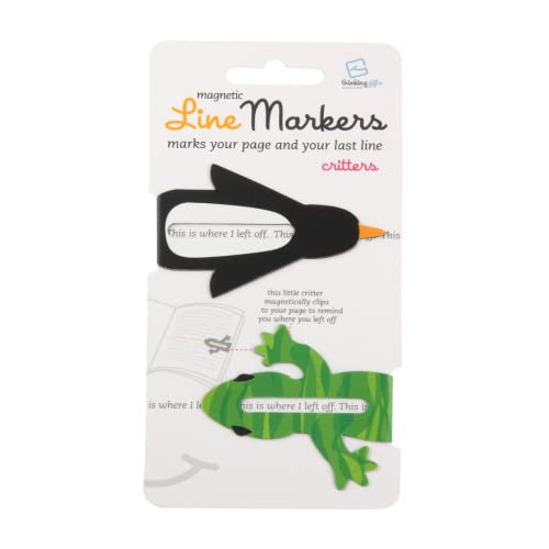 Linemarker Seitenmarker | Buchhalter | Magnetische Lesezeichen 2er Set | Magnet Seitenhalter Clip zum Lesen | Lesezeichen | Geschenkidee für Leser, Buchliebhaber von Gifts for Readers & Writers