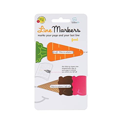 Linemarker Seitenmarker | Buchhalter | Magnetische Lesezeichen 2er Set | Magnet Seitenhalter Clip zum Lesen | Lesezeichen | Geschenkidee für Leser, Buchliebhaber von Gifts for Readers & Writers