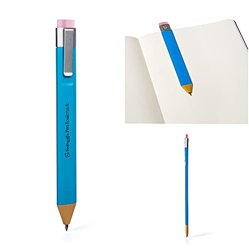 Pen Bookmark mit Tintennachfüllungen | Löschbarer Kugelschreiber und Lesezeichen 3-in-1 | Neuheitsstift mit Tinte und Radiergummi | Seitenmarkierung | Buchmarker | Seitenhalter-Clip von Gifts for Readers & Writers