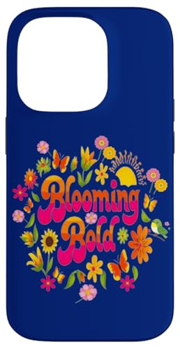Blooming Bold May-T-Shirt im Retro-Look mit floralem Design Hülle für iPhone 14 Pro von Gifts & Beads