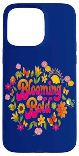 Blooming Bold May-T-Shirt im Retro-Look mit floralem Design Hülle für iPhone 15 Pro Max von Gifts & Beads