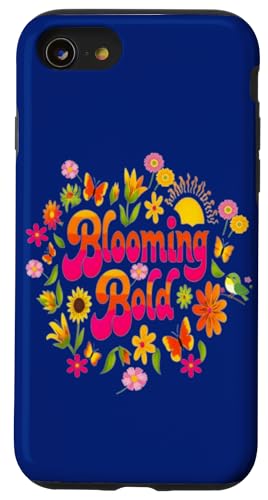 Blooming Bold May-T-Shirt im Retro-Look mit floralem Design Hülle für iPhone SE (2020) / 7 / 8 von Gifts & Beads