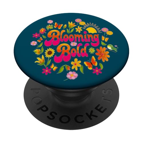 Blooming Bold May-T-Shirt im Retro-Look mit floralem Design PopSockets Klebender PopGrip Blooming Bold May-T-Shirt im Retro-Look mit floralem Design PopSockets Klebender PopGrip von Gifts & Beads