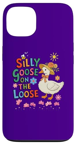 Dumme Gans auf der Loose, lustige Gans mit Hut, süßes Tier Hülle für iPhone 13 von Gifts & Beads