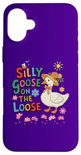 Dumme Gans auf der Loose, lustige Gans mit Hut, süßes Tier Hülle für iPhone 16 Plus Dumme Gans auf der Loose, lustige Gans mit Hut, süßes Tier Hülle für iPhone 16 Plus von Gifts & Beads