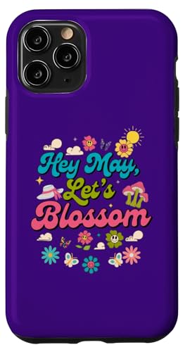 Hey May, Let's Blossom, Blumen, Pilze, Schmetterlinge Hülle für iPhone 11 Pro von Gifts & Beads