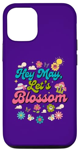 Hey May, Let's Blossom, Blumen, Pilze, Schmetterlinge Hülle für iPhone 12/12 Pro von Gifts & Beads