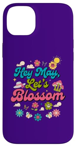 Hey May, Let's Blossom, Blumen, Pilze, Schmetterlinge Hülle für iPhone 14 Plus von Gifts & Beads