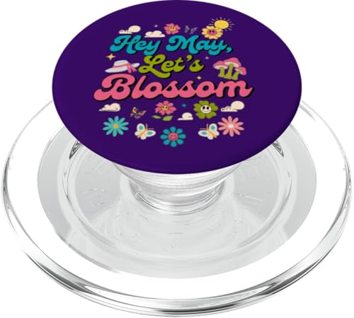 Hey May, Let's Blossom, Blumen, Pilze, Schmetterlinge PopSockets PopGrip für MagSafe von Gifts & Beads