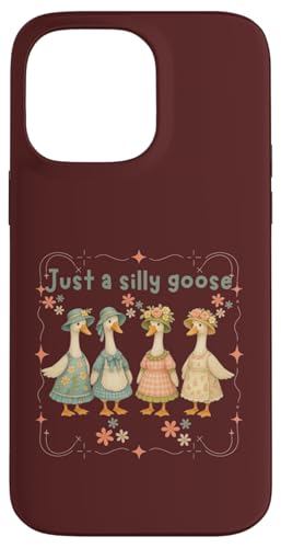 Just a Silly Goose Lustige Bauerngans im Vintage-Stil Hülle für iPhone 14 Pro Max von Gifts & Beads