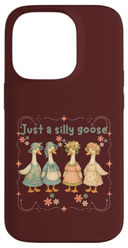 Just a Silly Goose Lustige Bauerngans im Vintage-Stil Hülle für iPhone 14 Pro von Gifts & Beads
