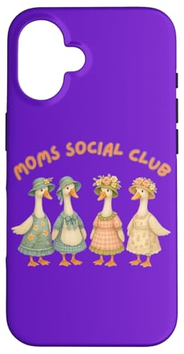Moms Social Club, 4 Gans verkleidet Hülle für iPhone 16 von Gifts & Beads