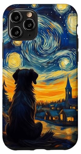 Sternennacht Hund Silhouette Art Van Gogh inspiriertes Design Hülle für iPhone 11 Pro von Gifts & Beads