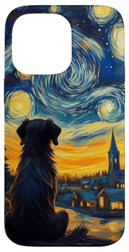 Sternennacht Hund Silhouette Art Van Gogh inspiriertes Design Hülle für iPhone 14 Pro Max von Gifts & Beads