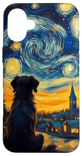 Sternennacht Hund Silhouette Art Van Gogh inspiriertes Design Hülle für iPhone 16 Plus Sternennacht Hund Silhouette Art Van Gogh inspiriertes Design Hülle für iPhone 16 Plus von Gifts & Beads