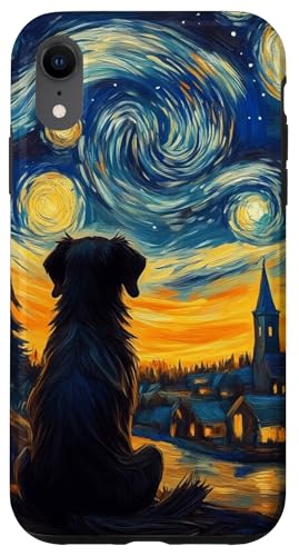 Sternennacht Hund Silhouette Art Van Gogh inspiriertes Design Hülle für iPhone XR von Gifts & Beads