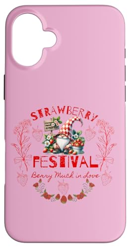 Strawberry Festival, Berry much in Love, Geschenk Hülle für iPhone 16 Plus von Gifts & Beads