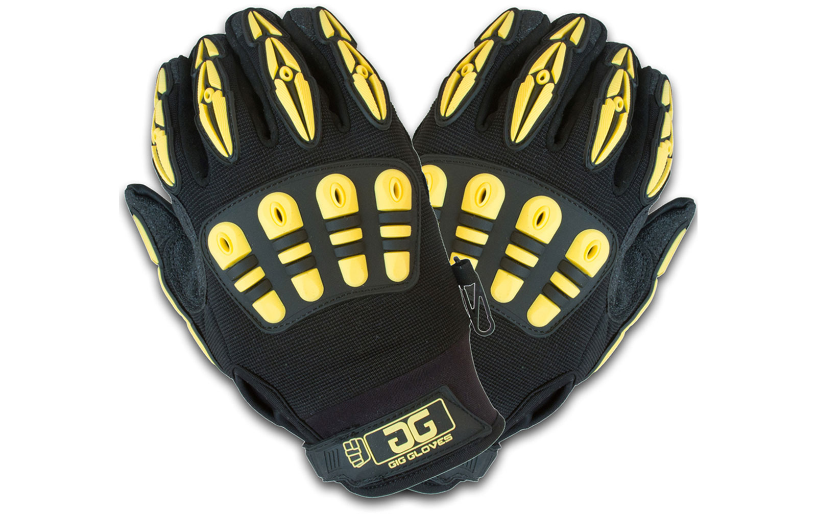Gig Gear Original Gloves, Paar, schwarz/gelb, L von Gig Gear