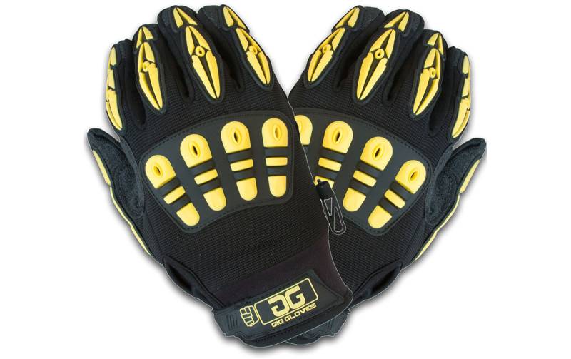 Gig Gear Original Gloves, Paar, schwarz/gelb, L von Gig Gear