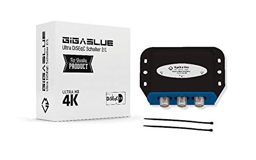 1x DiseqC Schalter Switch 2/1 mit Wetterschutzgehäuse GigaBlue Ultra DiSEqC Schalter 2X SAT LNB 1 x Teilnehmer/Receiver für Full HDTV 3D 4K UHD + 3 x F-Stecker 2X Kabelbinder … 1x DiseqC Schalter Switch 2/1 mit Wetterschutzgehäuse GigaBlue Ultra DiSEqC Schalter 2X SAT LNB 1 x Teilnehmer/Receiver für Full HDTV 3D 4K UHD + 3 x F-Stecker 2X Kabelbinder … von GigaBlue