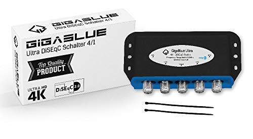 1x DiseqC Schalter Switch 4/1 mit Wetterschutzgehäuse GigaBlue Ultra DiSEqC Schalter 4X SAT LNB 1 x Teilnehmer/Receiver für Full HDTV 3D 4K UHD + 5 x F-Stecker 2X Kabelbinder 1x DiseqC Schalter Switch 4/1 mit Wetterschutzgehäuse GigaBlue Ultra DiSEqC Schalter 4X SAT LNB 1 x Teilnehmer/Receiver für Full HDTV 3D 4K UHD + 5 x F-Stecker 2X Kabelbinder von GigaBlue
