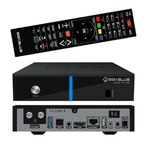 Brand.280553 GigaBlue UHD IP 4K Dual Tuner DVB-S2X - Multiroom Multimedia Multistream HDMI UHD Full HD USB 3.0 SD Kartenleser von GigaBlue