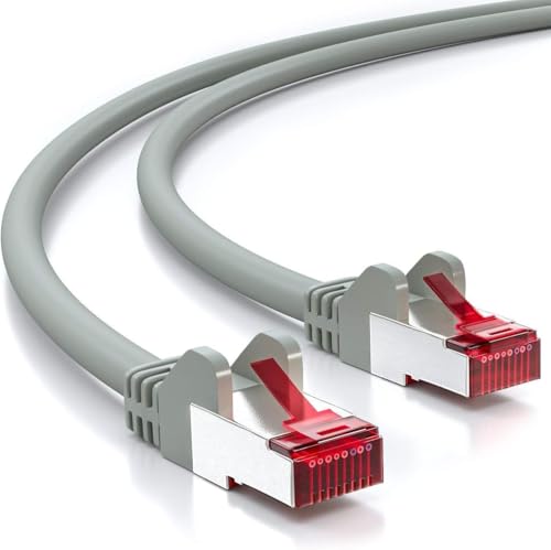GigaBlue 4 Stück 2m CAT6 Patchkabel S/FTP PIMF Schirmung CAT-6 RJ45 LAN DSL Netzwerkkabel Ethernetkabel Switch Router Modem Access Point Patchfelder - Grau GigaBlue 4 Stück 2m CAT6 Patchkabel S/FTP PIMF Schirmung CAT-6 RJ45 LAN DSL Netzwerkkabel Ethernetkabel Switch Router Modem Access Point Patchfelder - Grau von GigaBlue