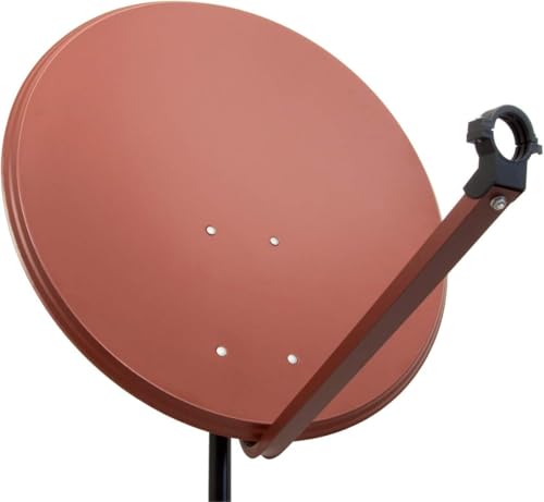 GigaBlue GB65PRO Satellitenschüssel 65cm Aluminium Ziegelrot Satelliten-Antenne SAT Offset Spiegel Zuverlässiger Empfang in höchster Qualität von GigaBlue