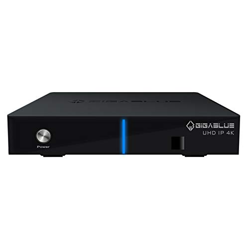 GigaBlue UHD IP 4K Multimedia Mulitroom - 2160P Digital Ultra HD Receiver - DVB-S2X Dual Tuner, Multistream - HDMI, SD Kartenleser, Astra vorinstalliert, USB3.0, Internet-Radio,HDR10, inkl. HDMI Kabel von GigaBlue