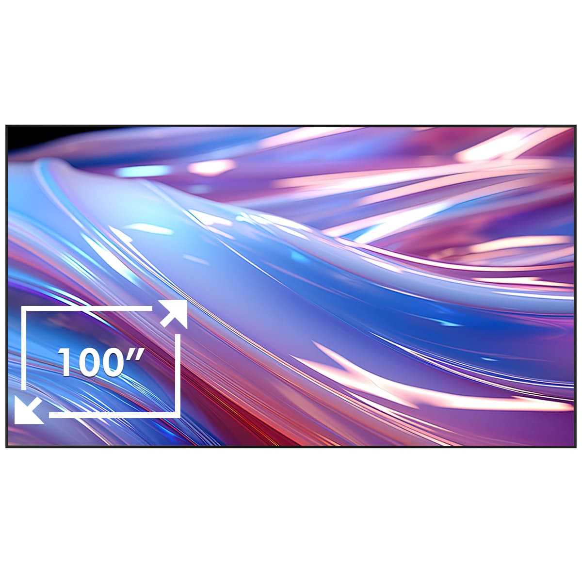 GigaBlue Aura PRO 8K Beamer Leinwand (ALR Screen Fresnel Festrahmen Projektionsscreen Schwarz) 100 (256 cm) von Gigablue