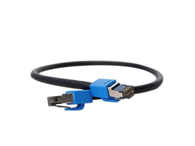 Gigablue Netzwerkkabel CAT8 2000MHz 40Gbit/s AWG24 Flexible Kupferadern (LSZH) Schwarz 12m von Gigablue