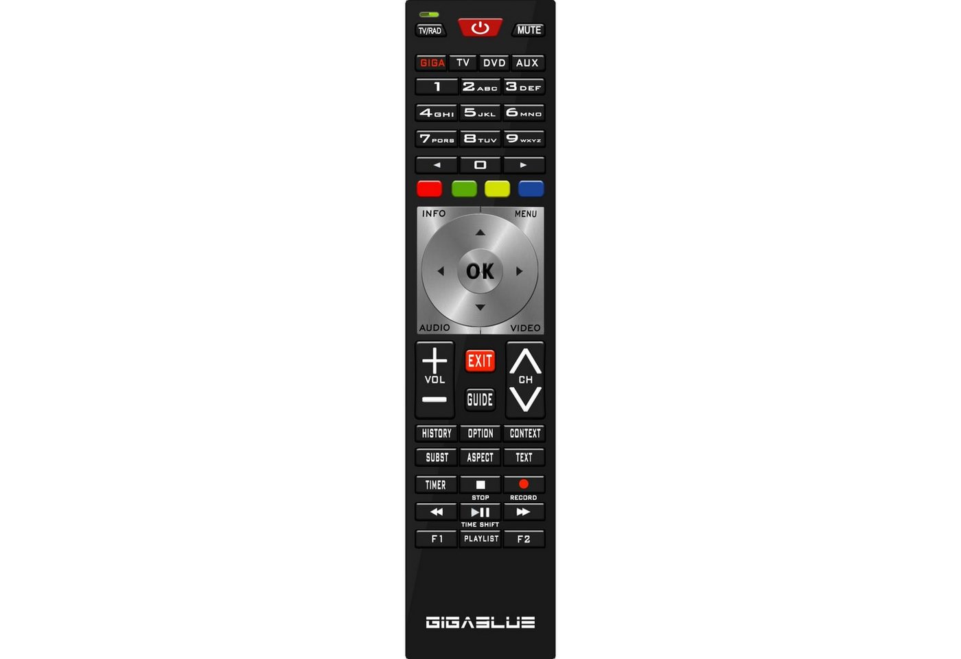 Gigablue GigaBlue Remotecontrol Universal 4K, Fernbedienung Fernbedienung Gigablue GigaBlue Remotecontrol Universal 4K, Fernbedienung Fernbedienung von Gigablue