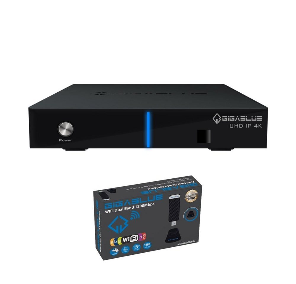 Gigablue UHD IP 4K mit 1200Mbit Dual WiFi IP Netzwerk-Receiver von Gigablue
