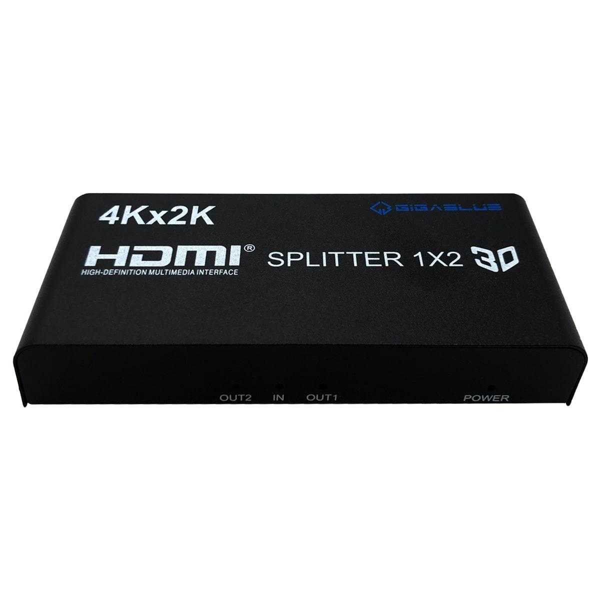 Gigablue Ultra 4K/2K HDMI 1.4 Splitter (1 Eingang / 2 Ausgänge 4K UHD 30 Hz schwarz) von Gigablue