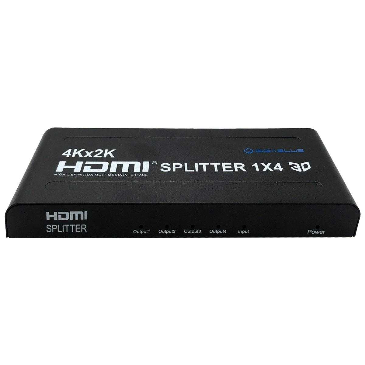 Gigablue Ultra 4K/2K HDMI 1.4 Splitter (1 Eingang / 4 Ausgänge 4K UHD 30 Hz schwarz) von Gigablue