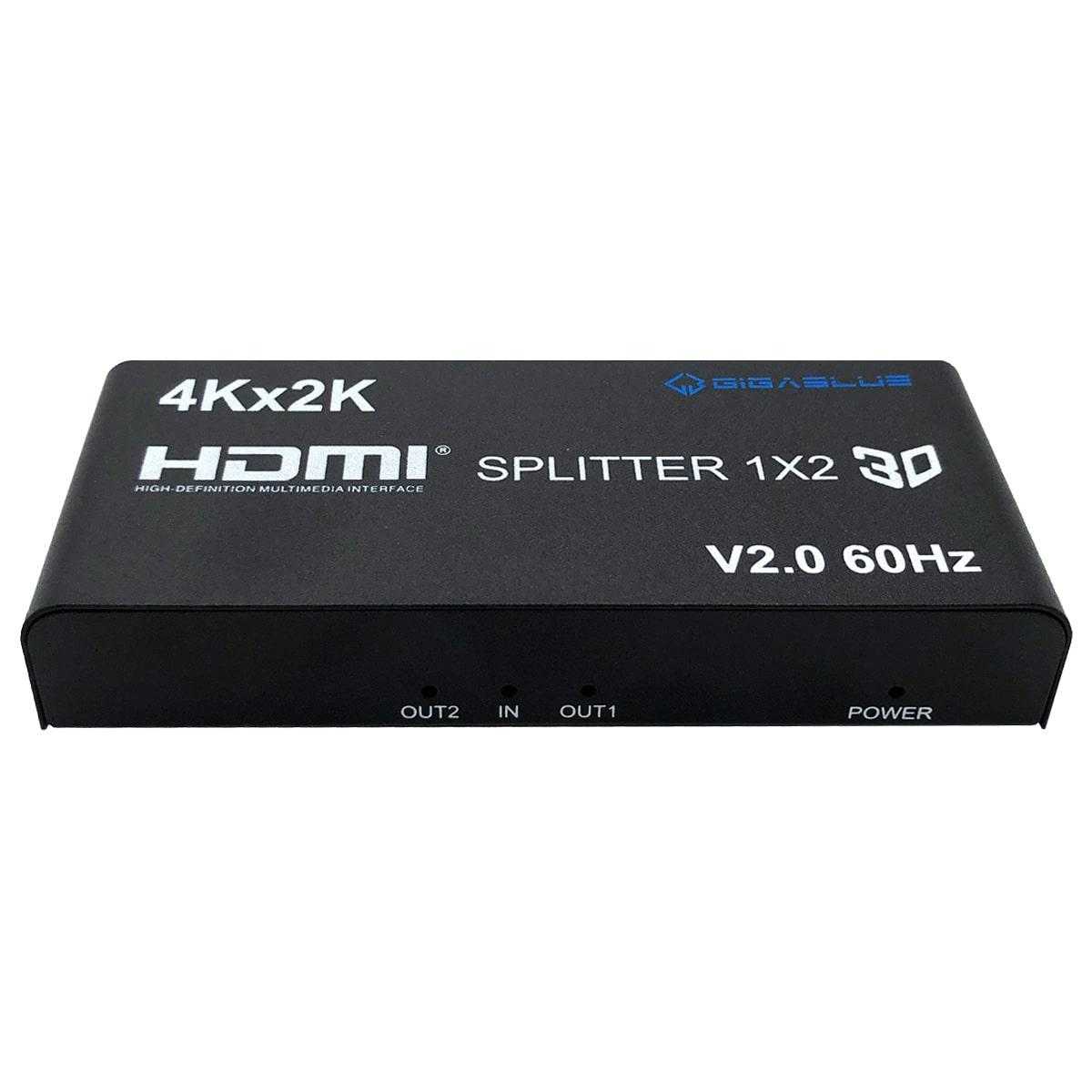 Gigablue Ultra 4K/2K HDMI 2.0 HDR Splitter (1 Eingang / 2 Ausgänge 4K UHD 60 Hz schwarz) von Gigablue