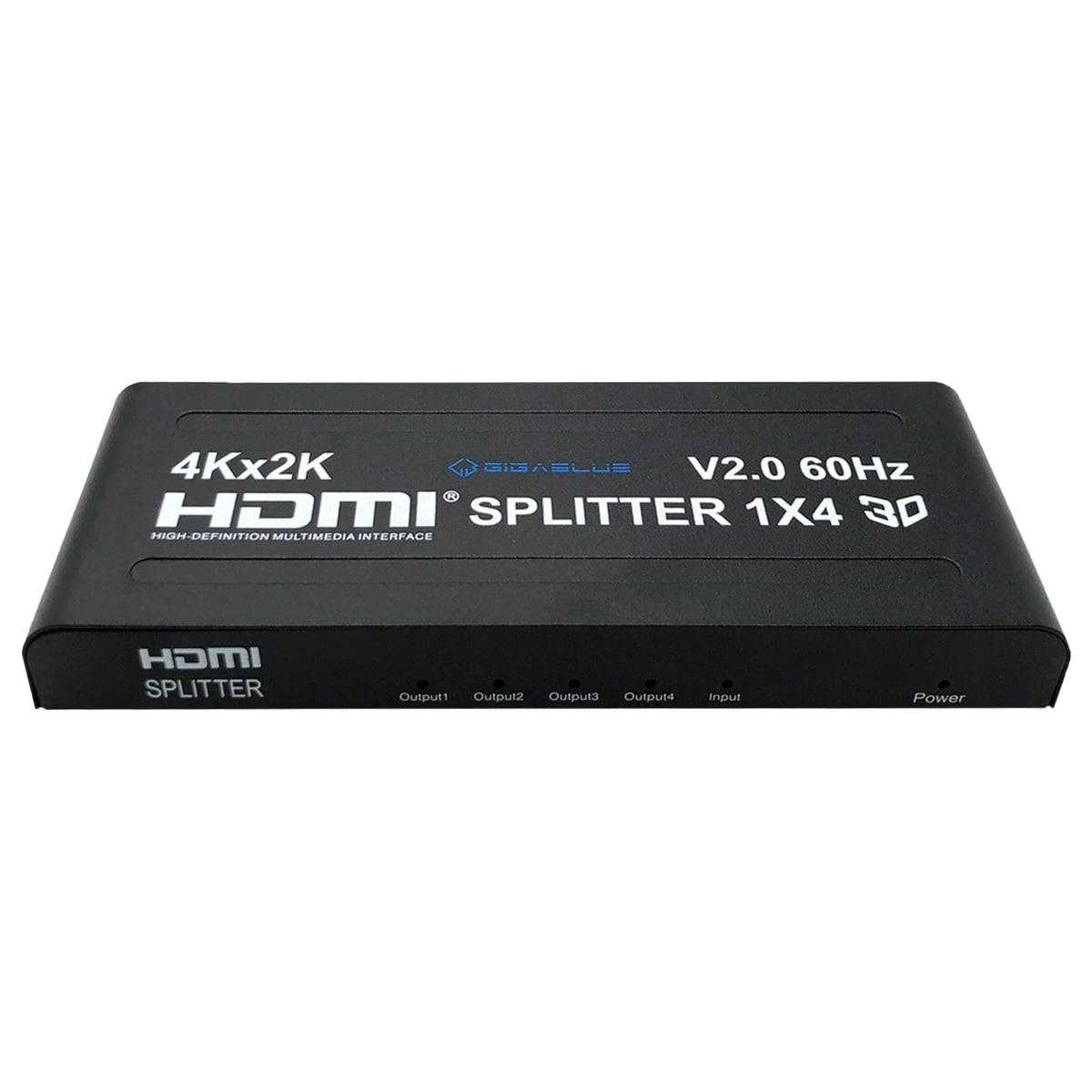 Gigablue Ultra 4K/2K HDMI 2.0 HDR Splitter (1 Eingang / 4 Ausgänge 4K UHD 60 Hz schwarz) von Gigablue