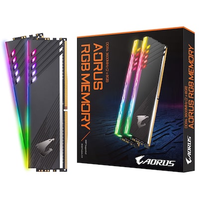 16GB (2x8GB) Gigabyte Aorus RGB DDR4-3733 CL18 Speicher Kit RAM von Gigabyte
