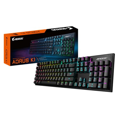 Aorus GK-AORUS K1 Gaming Keyboard, Black (AZERTY Layout) von Gigabyte