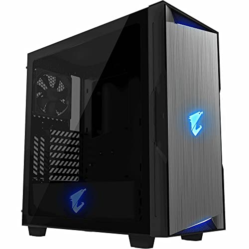 Gigabyte Case|GIGABYTE|AORUS C300 Glass|MidiTower|Not Included|ATX|MicroATX|MiniITX|Colour Black|GB-AC300G von Gigabyte