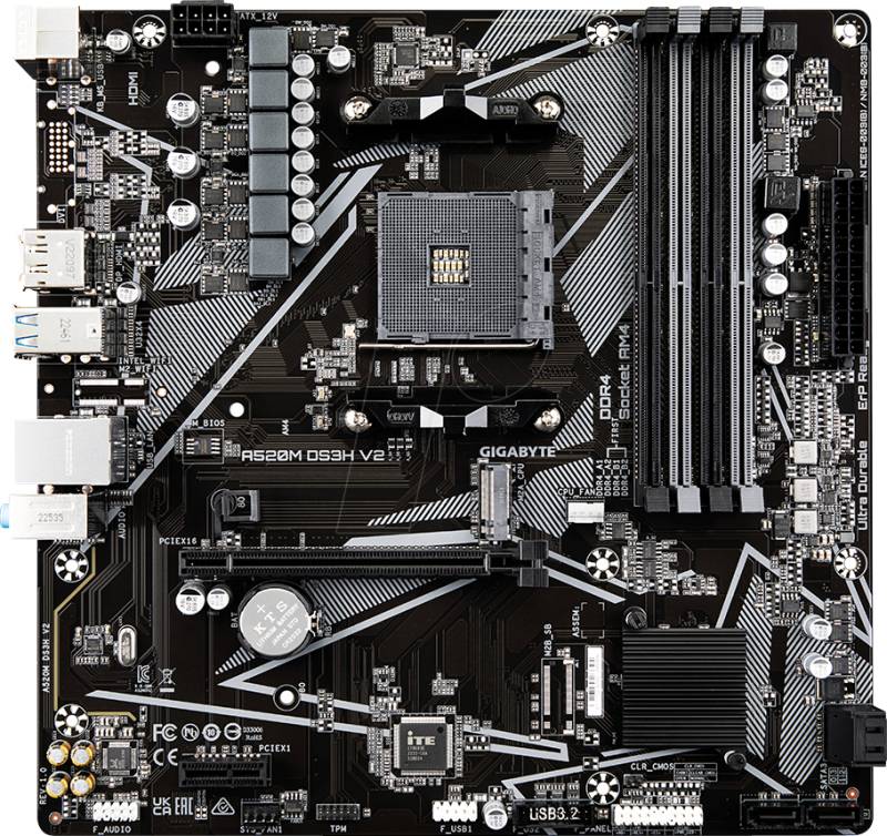 GA A520M 54690 - GIGABYTE A520M DS3H V2 (AM4) von Gigabyte