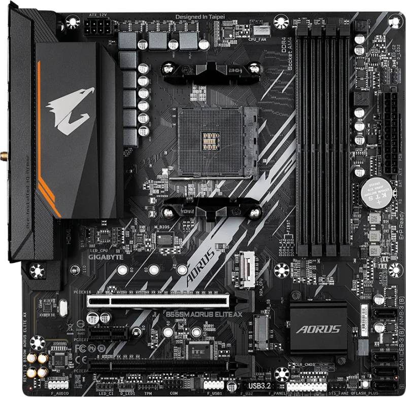 GA B550M 55055 - GIGABYTE B550M AORUS ELITE AX (AM4) von Gigabyte