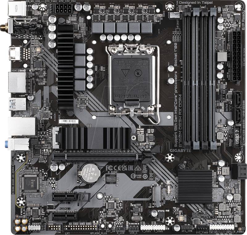 GA B760M 50869 - GIGABYTE B760M DS3H AX DDR4 (1700) von Gigabyte