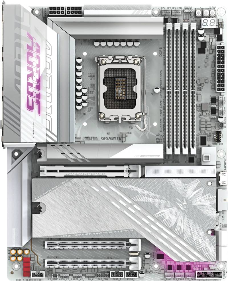 GA Z890 64989 - GIGABYTE Z890 A ELITE X ICE (1851) von Gigabyte